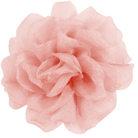 Mecool Haarspange Rose Brosche Kopfschmuck Blume Haarspange Haar Barrette Zubehör für Frauen Mädchen Party Hochzeit - Orange (11cm)