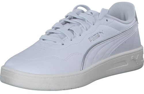 PUMA Court Lally Dayinight Sneaker Donna, Puma White Puma - Puma, Colore: Argento, 39 EU