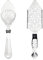 Lot de 2 cuillères à vermouth, cuillère à absinthe en acier inoxydable 304, cuillère à café multifonctionnelle, filtre à boisson en verre pour bar à cocktails, outils de bar de cuisine (argent)