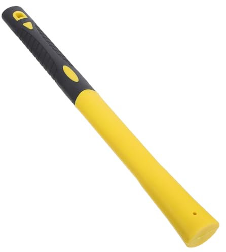 ANDRESLAD Yellow Pick Axe Handle Replacement with Detachable Design and Shock Reduction, Sturdy Ppr Plastic Handle for Hammer and Mallet Repair, Suitable for Camping and Heavy Duty Use