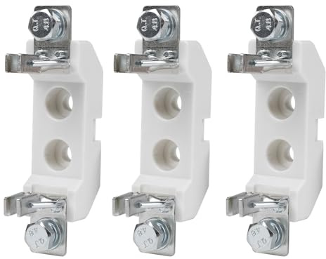 Jadeshay Sicherungshalter, 3 Stück Keramik Einpoliger Sicherungshalter Schraubmontage for NH-Sicherungshalter NT00 160A AC660V