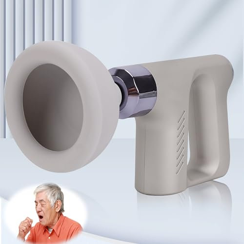STDZQCWY Ventosa eléctrica para percusión torácica de Palma para Adultos, Ventosa para Fisioterapia torácica, para disolver la mucosidad, para Eliminar la flema, para Reposo en Cama prolongado