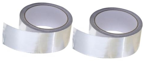 TOPPERFUN 2rouleaux Ruban Aluminium Adhésif Haute Température Pour Étanchéité Et Réparation De Tuyaux Isolation Et Cuisinières