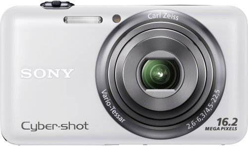 Sony Cybershot DSC-WX7 Digital Camera 16.2 Megapixel with 5x Optical Zoom 2.8-Inch LCD White (Renewed)