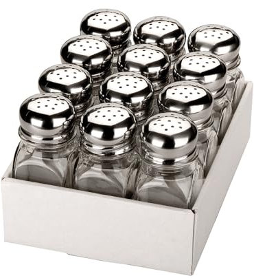 Salero grande - salero de vidrio con capacidad amplia, ideal para uso diario, resistente y fácil de rellenar, perfecto para condimentar platos.