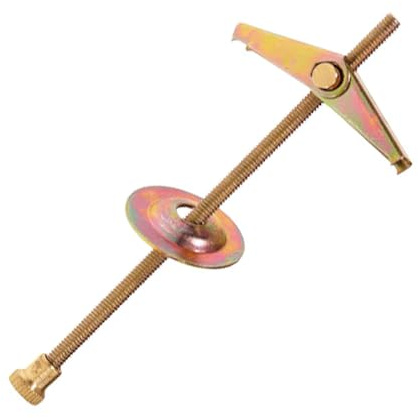 Taco metal - taco de vuelco para tornillo, 14-M4x95 mm, ideal para fijaciones en diversas superficies, incluye 50 piezas en caja.
