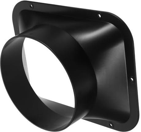 Raccordo Flangia Rettangolare Abs Nero per Condotti Aria | Connessione Semplice e Affidabile, per Impianti Industriali e Riparazione Canalizzazioni, Profilo Elegante