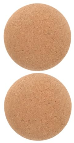 ORFOFE 2 Stück Korkmassagebälle für Fitness und Fußmassage 2stücke Massagebälle zur Muskelentspannung und Tiefen Gewebekompression Beige