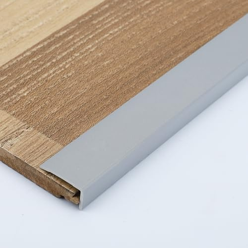 3pcs Selbstklebend PVC Boden Übergangsleiste – Für Laminat/Teppich/Treppen Im Außenbereich, Rechtwinklige Lücken, Dekorschutz, Kantenstreifen(Gray,2.4 * 1cm)