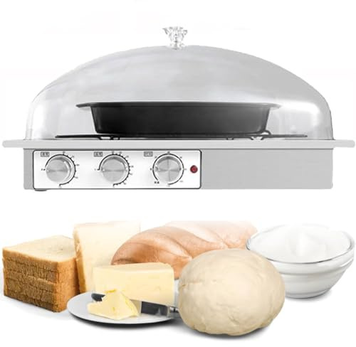 Con riscaldatore per lievitazione impasto elettrico,base antiscivolo,corpo in acciaio inossidabile,con regolazione di umidità/temperatura/temporizzazione,per cuocere al forno 510*360*290mm
