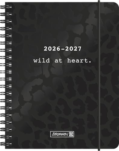 Schülerkalender 2026/2027 BLACK | A6, Papier: 2 Seiten = 1 Woche ; Kalendarium: 18 Monate Juli 2026 bis Dezember 2027