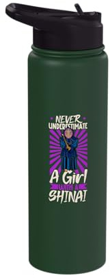 Never underestimate a girl with shinai - Kendo Stainless Steel Insulated Water Bottle