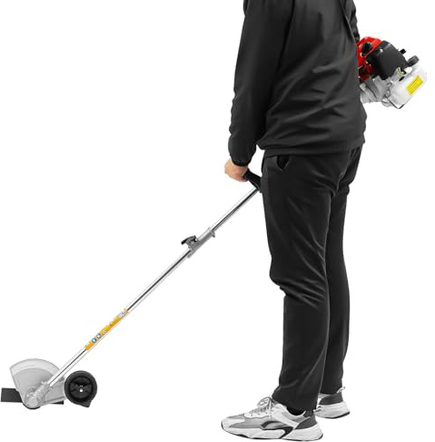 Loobiiny Benzin Freischneider 2-Takt 1,25 Kw 8500 U/Min Motorsense Mit Grasabweiser FüR Garten Rasen Und ObstgäRten Rasenkantenschneider 8500 U/Min Rasentrimmer