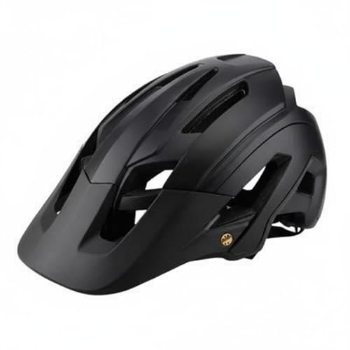 Jinhxofs Casco Ciclismo Integrato Resistente Agli Urti Casco da Bicicletta Certificazione CE Sport All'aperto per Uomini e Donne, Nero