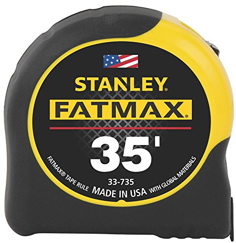 Stanley Tools 33–735 10,7 m. FatMax Mètre ruban, Jaune 35-Feet jaune