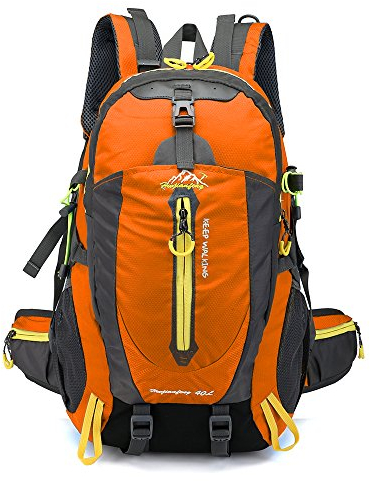 Lixada 40L Wasserdicht Reise Rucksack Camp Wanderung Laptop Daypack Trekking Klettern Zurück Taschen Für M?nner Frauen. für Herren Rot Schwarz
