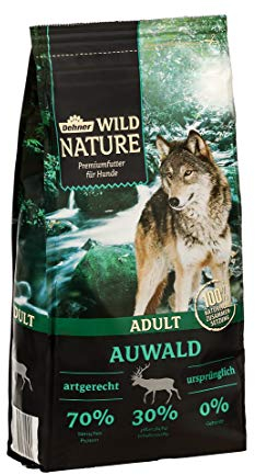 Dehner Wild Nature Hundefutter Auwald, Trockenfutter getreidefrei / zuckerfrei, für ausgewachsene Hunde, Geflügel / Wild, 12 kg