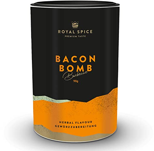 Royal Spice Bacon Bomb Gewürzmischung 90g – Aromatisches Hackfleisch-Gewürz mit BBQ-Note – Für Bacon Bomb, Frikadellen, Hackbraten & Mett – Grill, Smoker & Pfanne – Vegan & Glutenfrei