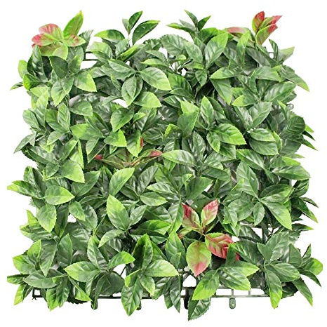 ECOOPTS Privacy Panneau de photinias Artificiel pour extérieur intérieur ou extérieur 50,8 x 50,8 cm