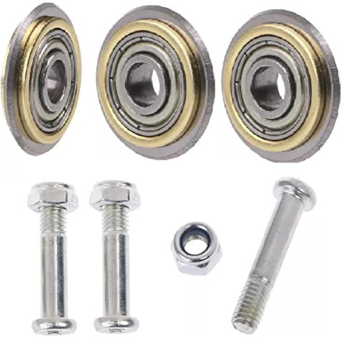 Wolframkarbid-Fliesenschneidrad, Schneidemaschine Fliesenschneider Rad 3 Stück 22 mm manueller Fliesenschneider Drehlager, Fliesenschneidrad Ersatz für Schneidemaschine