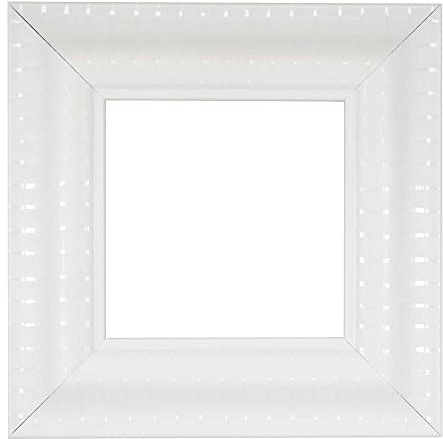 ElekTek Decorative Switch Surround Frame Cover Finger Plate Verona White Stripe