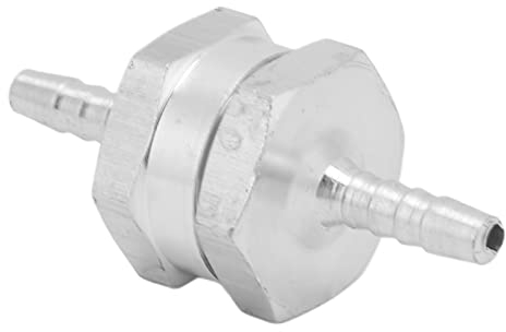 Clapet Anti-retour Unidirectionnel Anti-retour, Universel en Alliage D'aluminium pour Carburant Essence Huile Essence Eau (4 mm)