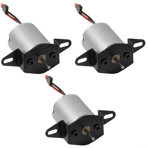 3pcs Fireplace Fan Motor, 1500RPM Stove Fan Power Generator Replacement Motor Kit for Wood/Log Burner/Fireplace