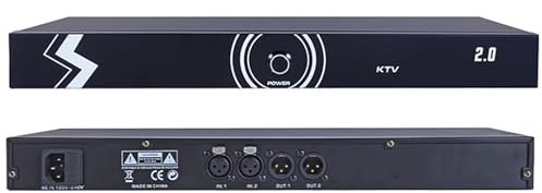 KHZKHC Rückkopplungsunterdrücker, Professioneller Ktv-Digitaleffektor Mit 2 Eingängen Und 2 Ausgängen, Digitaler Audioprozessor, Für Performance-Bühnenkonferenzen, Ktv-Mikrofon