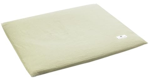 Julius Zöllner överdrag för skötdyna av muslin bomull – muslin lime stl. 85/75
