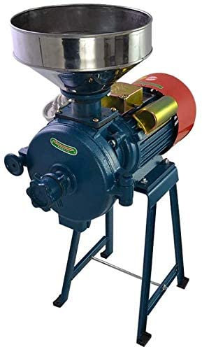 PUFAHAU Mulino Elettrico per Cereali secchi e umidi, 1500 W, Riso, Mais, caffè, Grano, Farina, macinazione, fresatrice con Imbuto