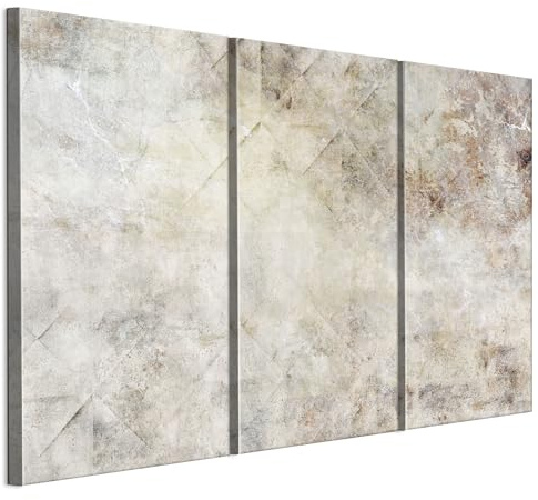 LUMASOUL Cuadros Decoracion Salon Modernos 3 Pieza - Decoración Pared Boho Motivo - Cuadros Decorativos con marcos de madera y telares Salón y dormitorio - 90x60 cm