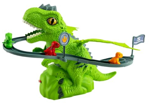 Kletter-Dinosaurier: Elektrisches Spielzeug mit Lichtern und Musik, interaktives Verfolgungsjagd | spannender Papageienkletterer für Geburtstag, Ostern, Kindertag, Kinder, Kleinkinder, Kinder u