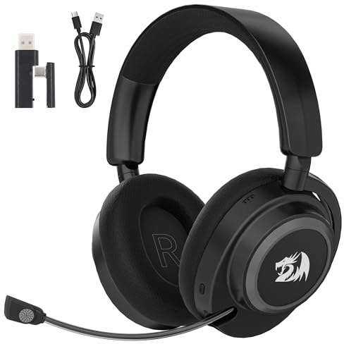 Redragon H891 Gaming Headset, 2,4 GHz/BT/Trådbunden, Svart