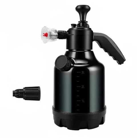 Baoblaze Nebulizzatore a Pressione Pompa Manuale Schiumogeno Dosatore Incorporato per Schiuma con Ampia Bottiglia 3l Adatto per Lavaggio Auto Irrigazione Piante Pulizia Terrazzo, Standard