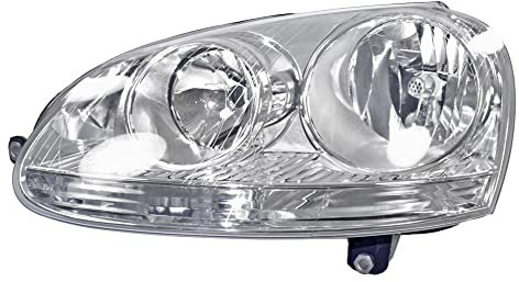 BESTPRICE 1x phares avant Phare principal gauche (côté conducteur) Compatible avec VW GOLF 5 (1K1), GOLF 5 Variant (1K5), JETTA 3 (1K2)