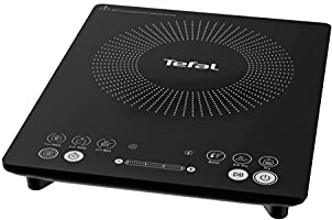 Tefal Everyday Slim - Placa de inducción portatil, 6 modos automáticos, 1 control manual, 240 C, hasta 2100 W, color negro