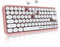 FELiCON x AJAZZ 308i Tastiera Wireless Cute Retrò, Tastiera per Computer Silenziosa Bluetooth con Rotondi Punk Compatti 84 Tasti, Texture Opaca, Design Macchina da Scrivere QWERTY per PC, Mac-Rosa