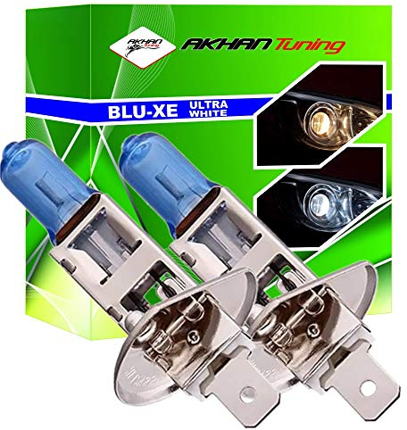 akhan H155W - Xenon Look, Halogen Lampen Set, Xenon Weiss, H1 12V 55W