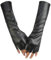 Long Keeper Fingerlose Handschuhe Leder Damen Lange Handschuhe Tanzen Halloween Sexy Schwarz Handschuhe Arm für Halloween Party Kostüm Kostümzubehör