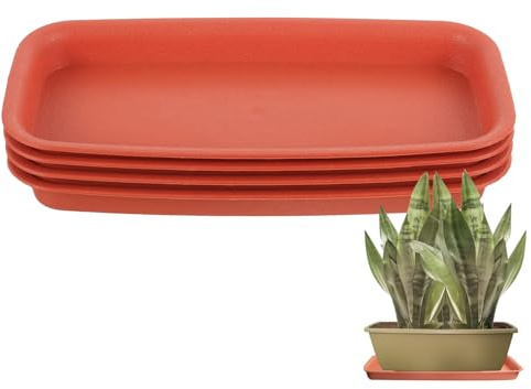 Celuicion Untersetzer für Blumentöpfe, 4 Tabletts, Entwässerung von Pflanzen, Unterteller, leicht und atmungsaktiv, für den Außenbereich, Garten, Balkon, Bäume