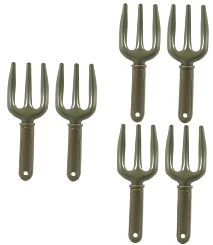 iplusmile 2piezas Herramienta De Jardinería De Mano Horquilla De Hierro Dientes Resistente y Duradera