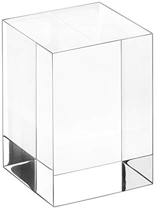 Zeigis - Acrylblock massiv 40x40x60mm transparent, glänzende Kanten | Als Dekopodest / Acrylpodest zur Präsentation in Schaufenster und Vitrine, DIY, Modellbau, Basten, Stempel