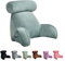 DSXH Soft Bed Rest Reading Pillow With Neck/Arm Support, Shredded Memory Foam Bed Rest Pillow Back Lumbar Support Cushion For Reading Watching TV Gaming (Blue)
