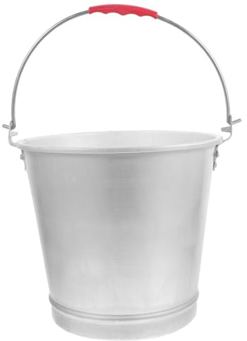 BESTonZON Vecchio Secchio Di Alluminio Secchio Pesante Contenitore Per Il Ghiaccio Secchio Portatile Per Il Latte Secchio in Acciaio Succo Acciaio Inossidabile Alluminio
