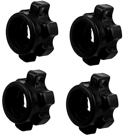 Kisangel 4pcs Nut Accessories Professional Dumbbell Bar Nut Fixing Spinlock Collars for Dumbbell Rod Use Home Fitness Equipment of Weights for Home Gym