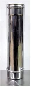 Rauchrohr aus Edelstahl 304, einteilig (Durchmesser 200 mm, 100 cm)