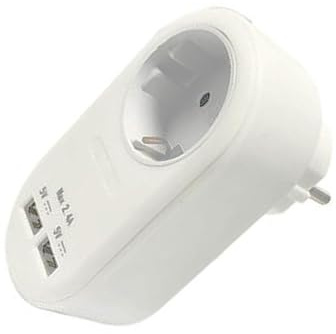 Cargador USB 2.4A, Doble Puerto, Compatible con Dispositivos móviles y tabletas, Ideal para Carga rápida en casa y Viajes.