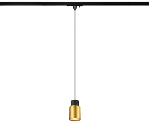 SLV PURI 2.0 Tube, 1~ Pendelleuchte, GU10, Pendellänge 200 cm, 1x max. 6 W, schwarz/gold