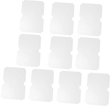 SHOWERORO 10stücke Transparenter Buchumschlag Aus Kunststoff Und Schützbar Selbstklebend Pro Packung Für Hardcover Schulbücher Bücher Taschenbücher Vor Knicken Und Feuchtigkeit Schützbar