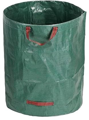 Gartenmüllsack Strapazierfähige Gartensack, wiederverwendbarer Gartensack mit Griff, perfekt zum Sammeln von Gartenmüll, Pflanzenabfällen Gras und Blättern (Grün, 120L)